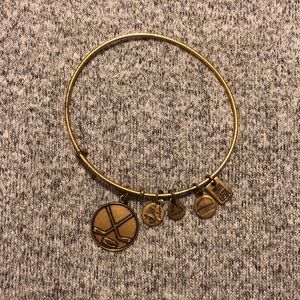 Yellow-Gold Tone Alex and Ani Bangle Bracelet
